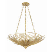 Doral 6 Light 24" Pendant in Renaissance Gold