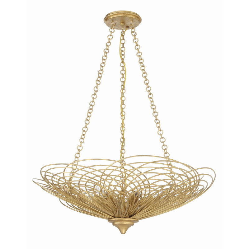 Doral 6 Light 24" Pendant in Renaissance Gold