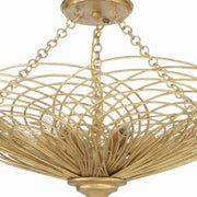 Doral 6 Light 24" Semi Flush Mount in Renaissance Gold