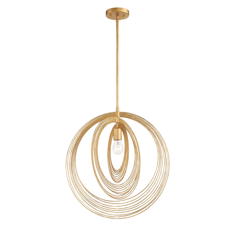 Doral 1 Light 20" Pendant in Renaissance Gold