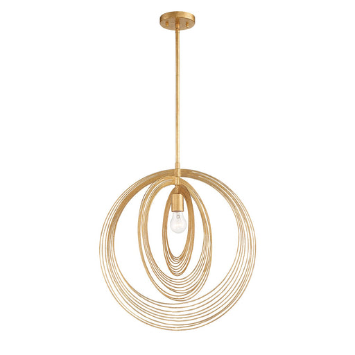 Doral 1 Light 20" Pendant in Renaissance Gold