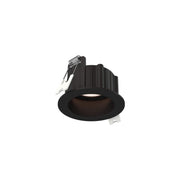 Notch 2" Round Regressed Panel Recessed Light in Black