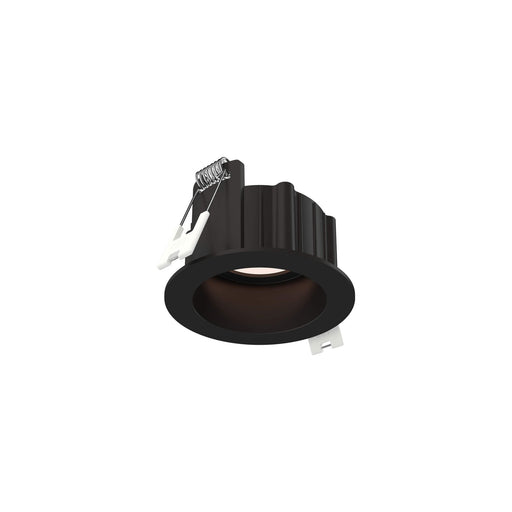 Notch 2" Round Regressed Panel Recessed Light in Black