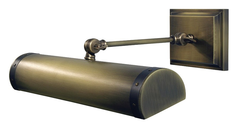 Steamer 16" Direct Wire Picture Light in Antique Brass with Mahogany Bronze accents