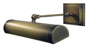 Steamer 16" LED Direct Wire Picture Light in Antique Brass with Mahogany Bronze accents