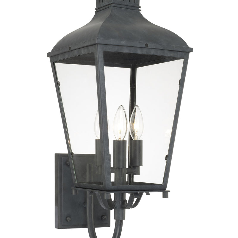 Dumont 3 Light 9.25" Outdoor Sconce in Graphite