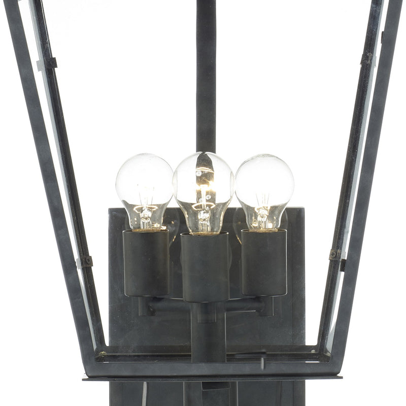 Dumont 3 Light 12" Outdoor Sconce in Graphite