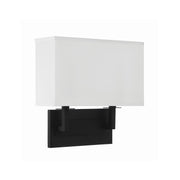 Durham 2 Light 12.75" Sconce in Black Forged