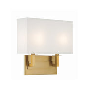 Durham 2 Light 12.75" Sconce in Vibrant Gold