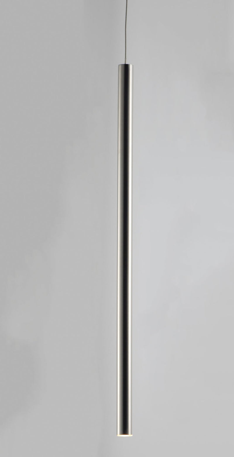 Flute 1-Light LED Pendant in Polished Chrome