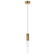 Reeds 1-Light LED Pendant in Gold