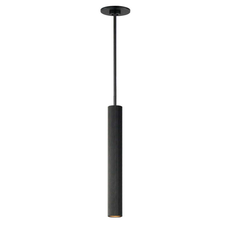 Reeds 1-Light LED Pendant - Stem Hung in Black