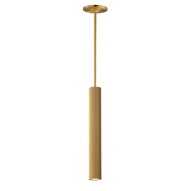 Reeds 1-Light LED Pendant - Stem Hung in Gold