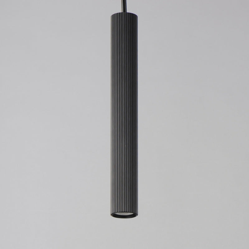 Reeds 1-Light LED Pendant - Stem Hung in Black