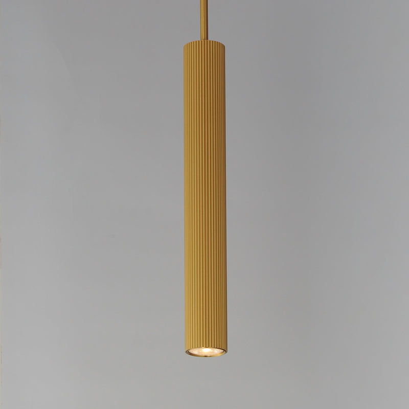 Reeds 1-Light LED Pendant - Stem Hung in Gold