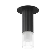 Reeds LED Flush Mount in Black