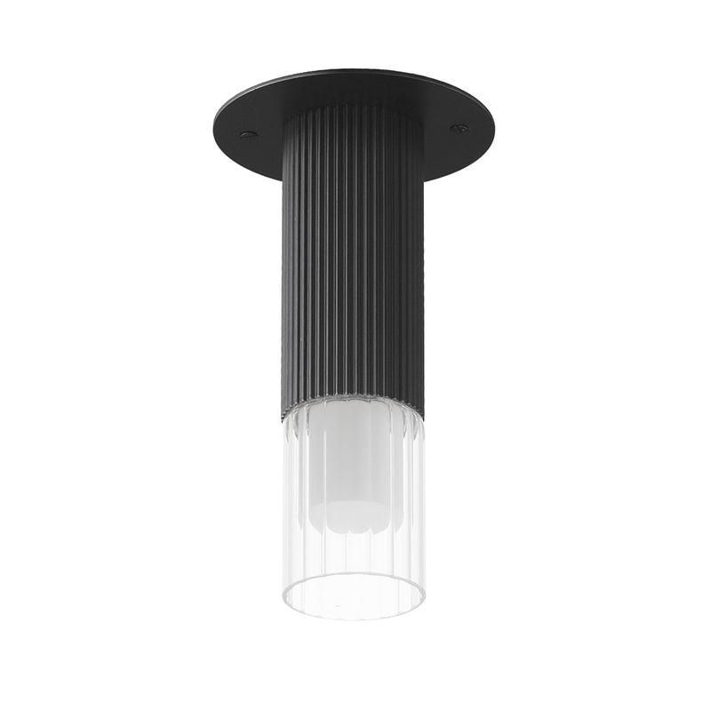 Reeds LED Flush Mount in Black