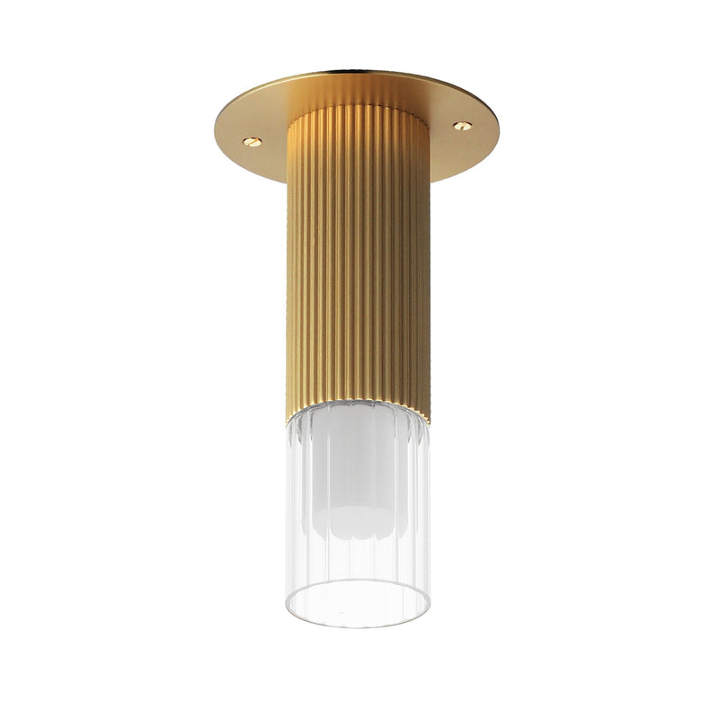 Reeds LED Flush Mount in Gold