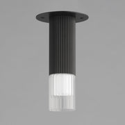 Reeds LED Flush Mount in Black