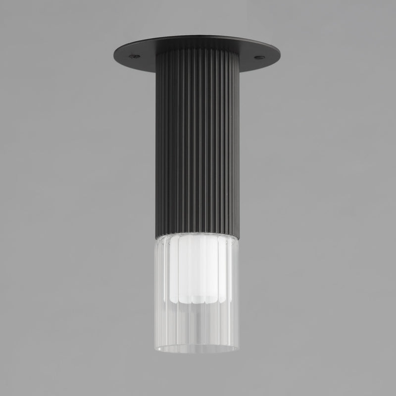 Reeds LED Flush Mount in Black