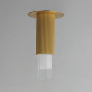 Reeds LED Flush Mount in Gold