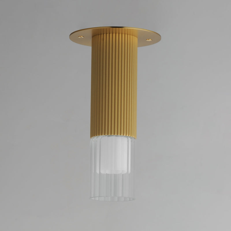 Reeds LED Flush Mount in Gold