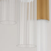 Reeds 5-Light LED Pendant in Gold