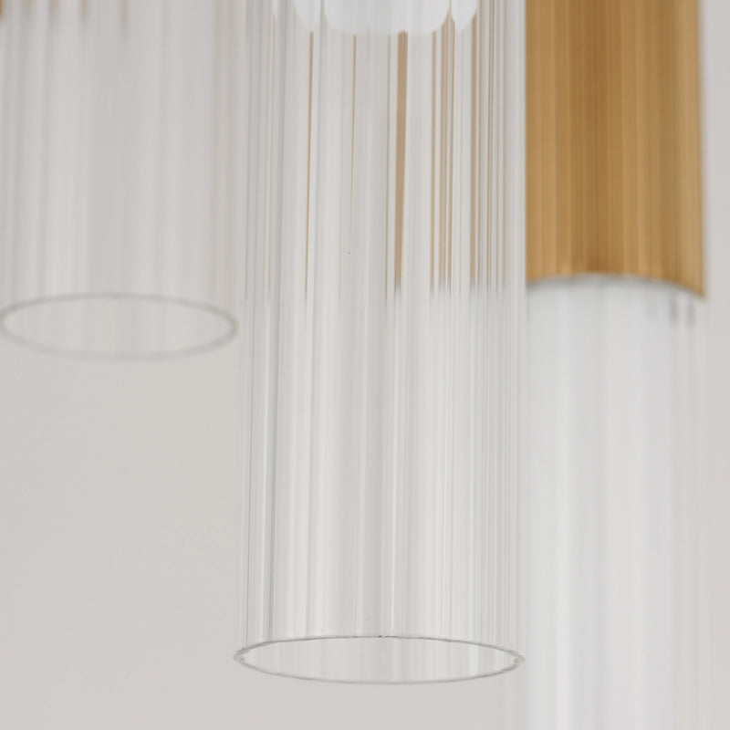 Reeds 5-Light LED Pendant in Gold