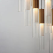 Reeds 12-Light LED Pendant in Gold