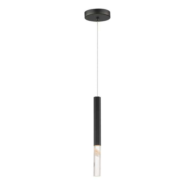 Diaphane 16" LED 1-Light Pendant in Black