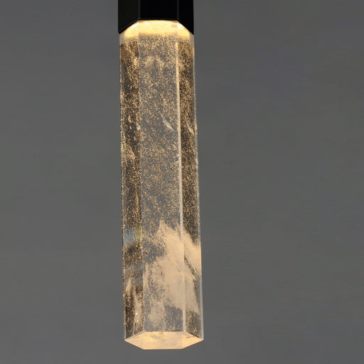 Diaphane 16" LED 1-Light Pendant in Black