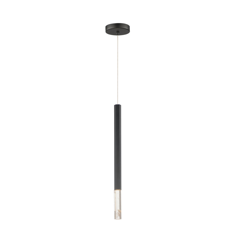 Diaphane 24" LED 1-Light Pendant in Black