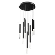 Diaphane LED 9-Light Pendant in Black