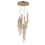 Diaphane LED 9-Light Pendant in Gold