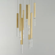 Diaphane LED 9-Light Pendant in Gold