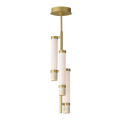 Travertine 3-Light LED Pendant in Travertine / Gold