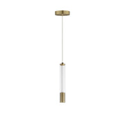 Cortex 10" LED Pendant in Natural Aged Brass