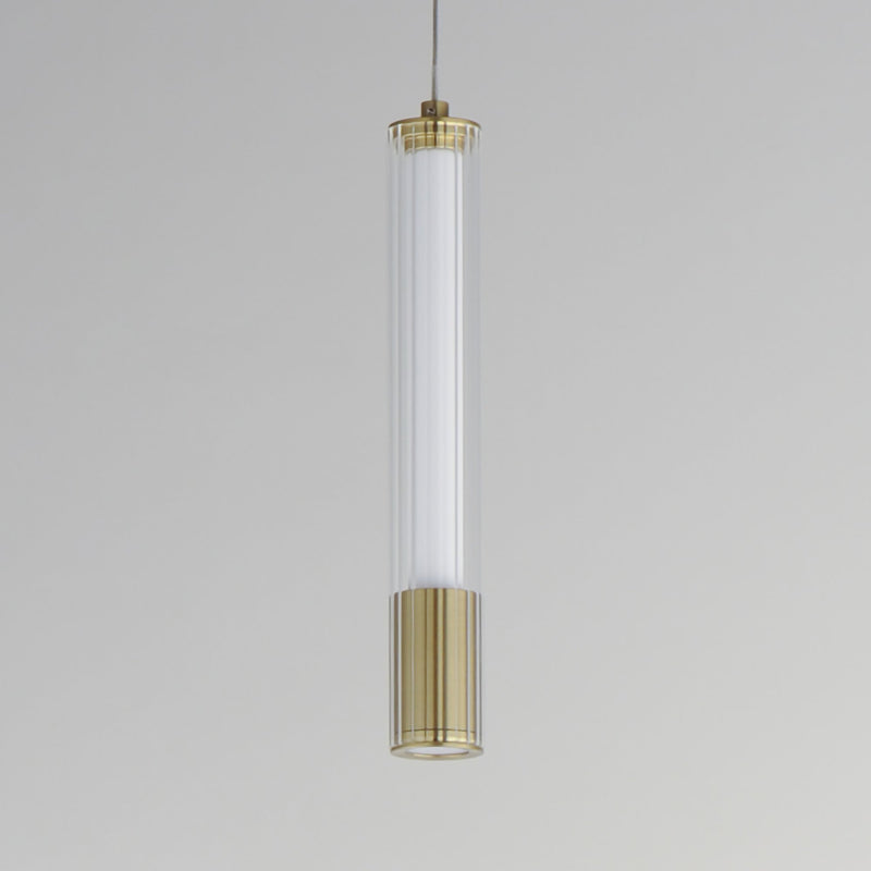 Cortex 10" LED Pendant in Natural Aged Brass