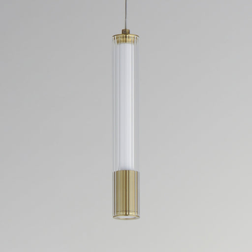 Cortex 10" LED Pendant in Natural Aged Brass