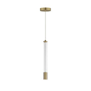 Cortex 14" LED Pendant in Natural Aged Brass