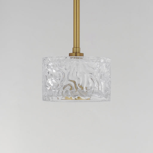 Elysian 1-Light LED Pendant in Natural Aged Brass