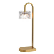 Elysian 1-Light LED Table Lamp in Natural Aged Brass