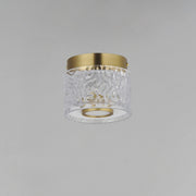 Elysian 1-Light LED Flush Mount in Natural Aged Brass