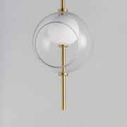 Martini 8" LED Pendant in Natural Aged Brass