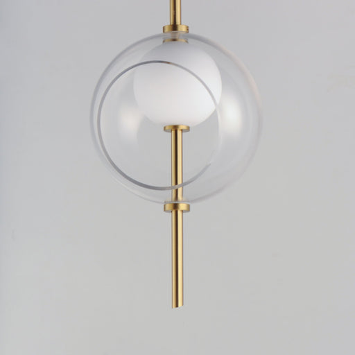 Martini 8" LED Pendant in Natural Aged Brass