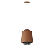Phoenix 9" LED Pendant in Brick / Black