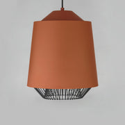 Phoenix 16" LED Pendant in Brick / Black