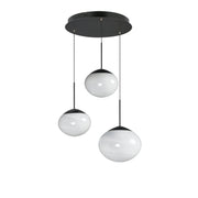 Nimbus LED 3-Light Pendant in Black