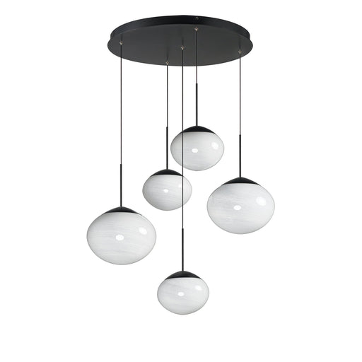Nimbus LED 5-Light Pendant in Black