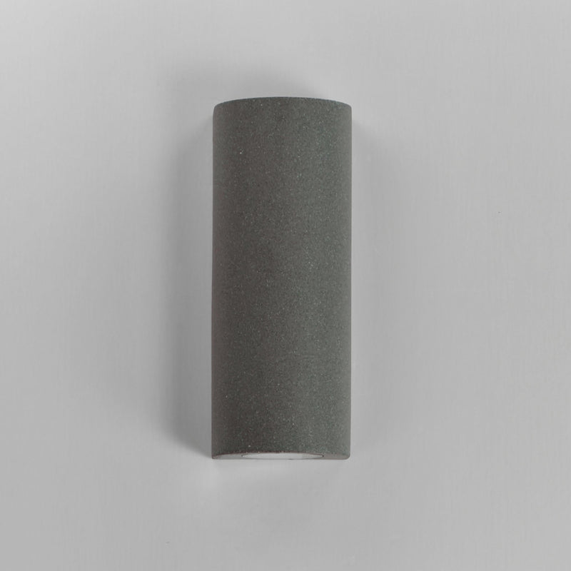 Pilar 2-Light LED Outdoor Wall Sconce - Cylinder in Greystone